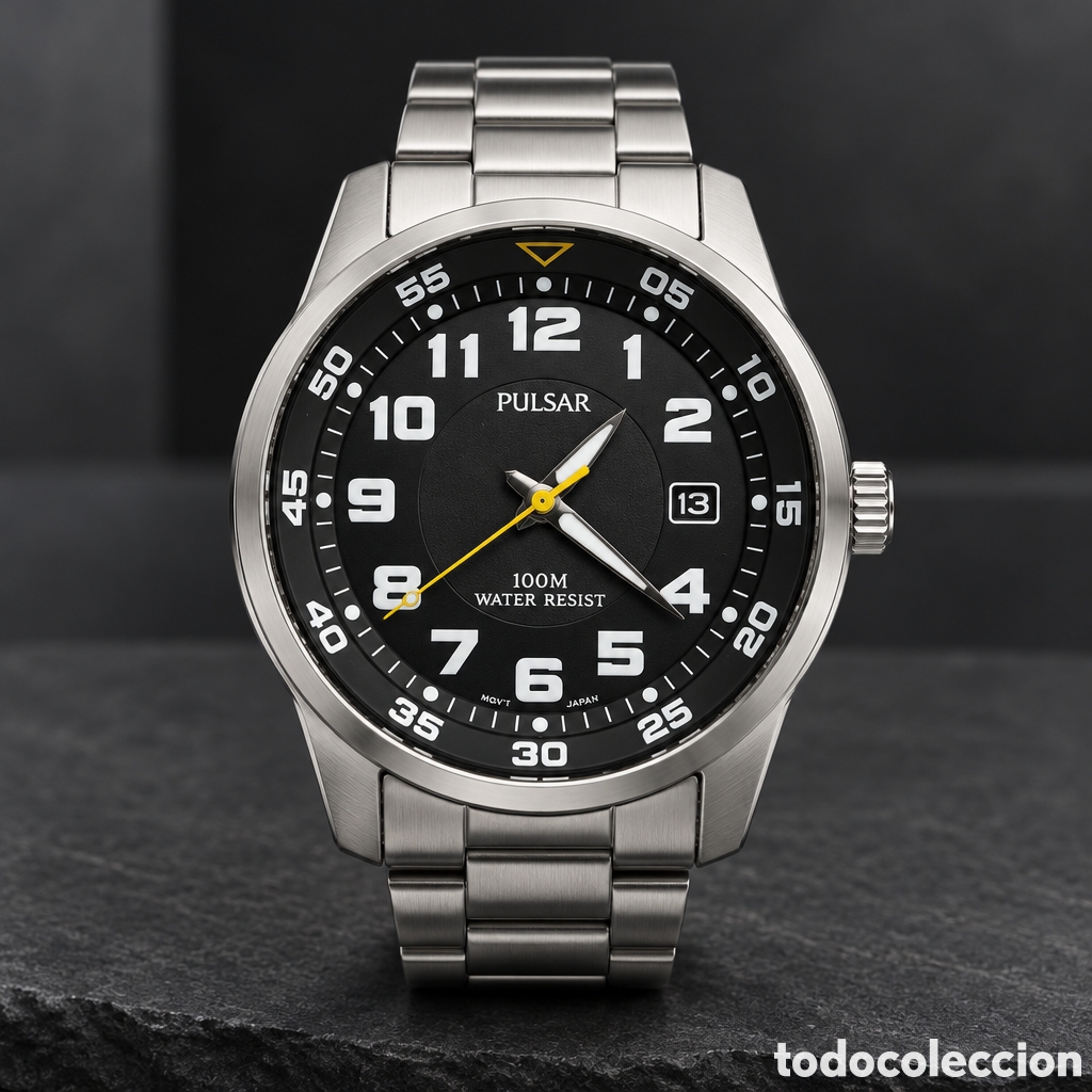Watches: Reloj de pulsera anal&oacute;gico de cuarzo de la marca Pulsar (perteneciente al grupo Seiko)