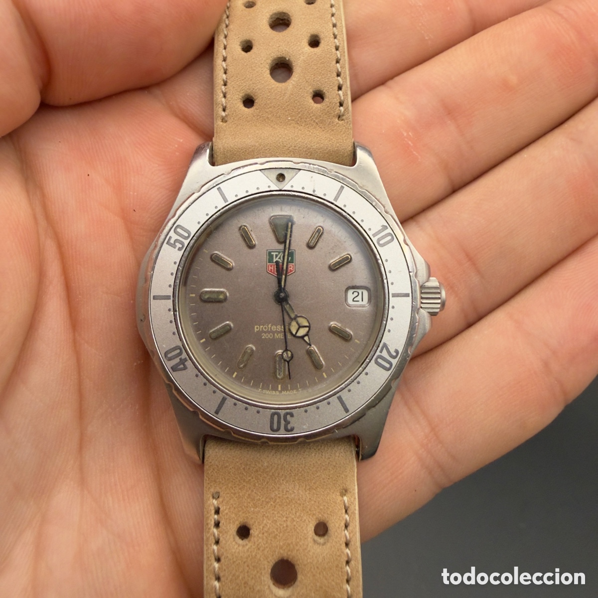 Uhren: TAG Heuer Professional 200m Ref. 972.006 Granite Dial Diver Quartz - 38mm
