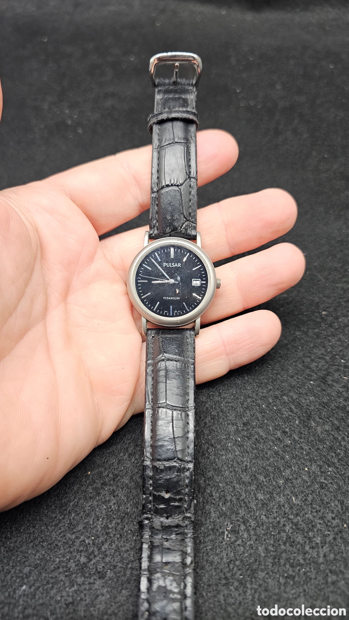 Relojes: Reloj Pulsar de cuarzo con caja de titanio