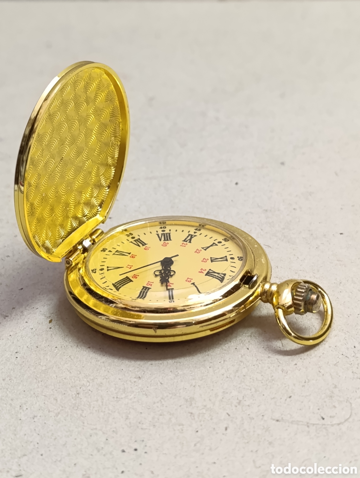 Relojes: RELOJ DE BOLSILLO, METAL DORADO. ROUTE 66. QUARTZ.
