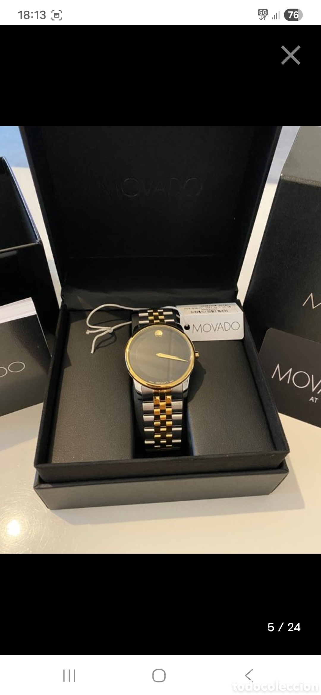 Relojes: Movado thin classic acero y oro - Foto 2