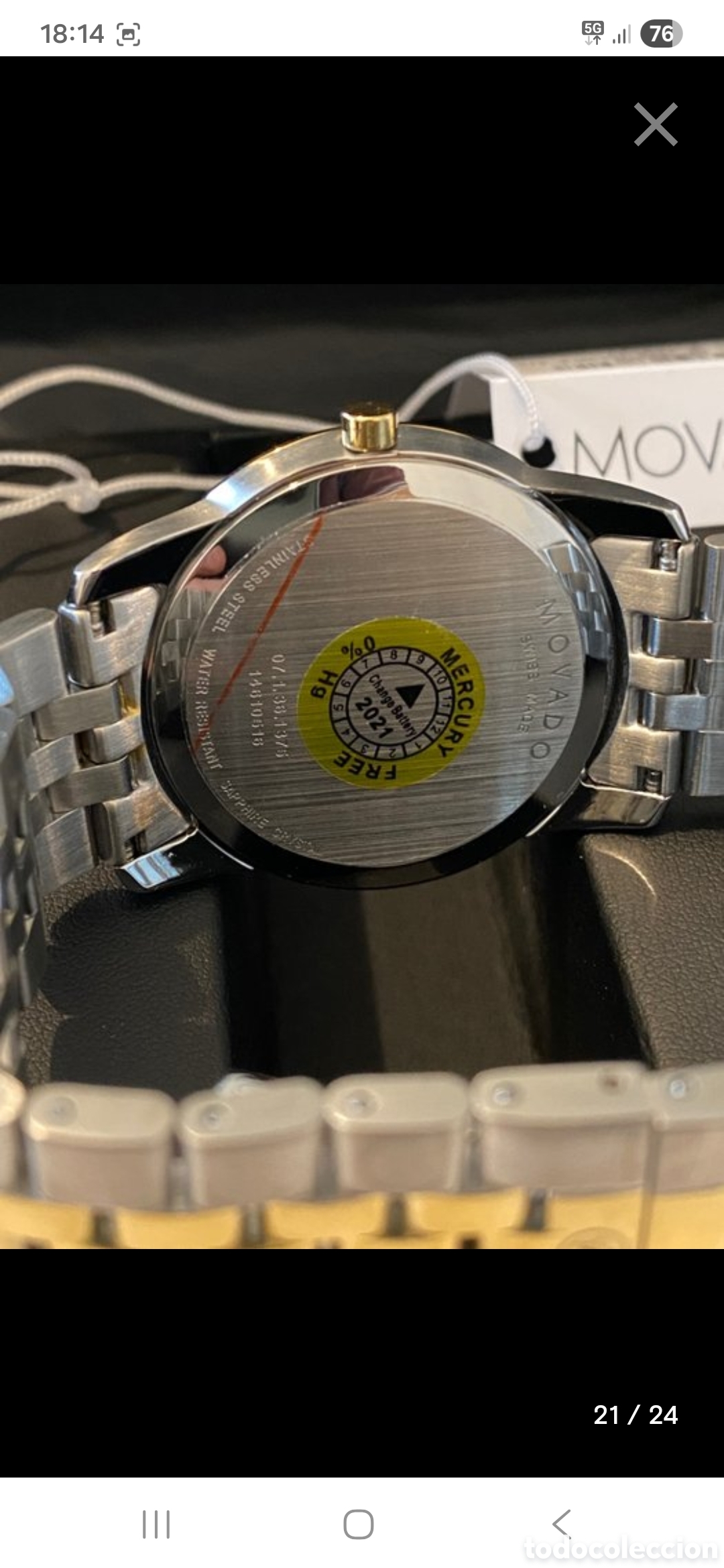 Relojes: Movado thin classic acero y oro - Foto 13