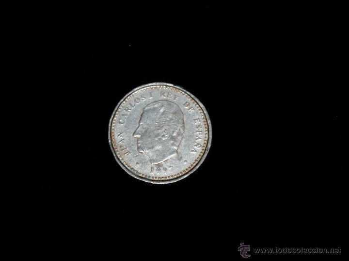 Reproducciones billetes y monedas: Moneda Falsa de 100 Ptas. - Foto 2
