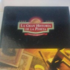 Reproducciones billetes y monedas: LA GRAN HISTORIA DE LA PESETA - 1869-2001 - COMPLETO - SIN PATROCINADOR. Lote 59581663