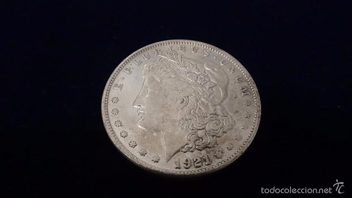 Replikate von Banknoten und M&uuml;nzen: Moneda de 1 d&oacute;lar Morgan a&ntilde;o 1921 P