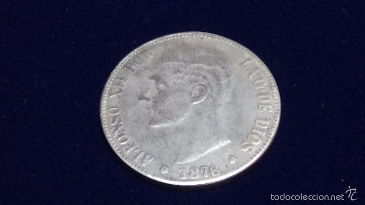 Reprodu&ccedil;&otilde;es notas e moedas: Alfonso XII - 5 pesetas 1876