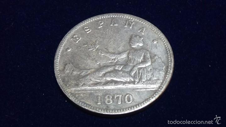 Reprodu&ccedil;&otilde;es notas e moedas: Primera rep&uacute;blica - 5 pesetas 1870