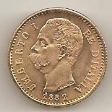 Reproducciones billetes y monedas: ITALIA. RÉPLICA DE CALIDAD. REPRODUCCIÓN DE 20 LIRAS DE 1882