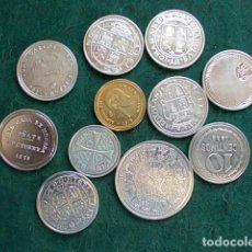 Reproducciones billetes y monedas: 11 MONEDAS DE REPRODUCCIÓN