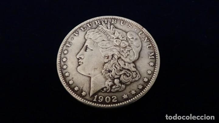 Replikate von Banknoten und M&uuml;nzen: Dolar Morgan 1902 O - Estados Unidos