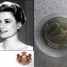 Reproduções notas e moedas: MONACO- MONEDA DE 2 EUROS 2007 GRACE KELLY- PRUEBA- ESSAI- PROBE. Lote 336288068