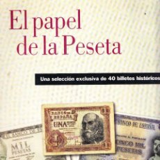 Reproducciones billetes y monedas: EL PAPEL DE LA PESETA - CONTIENE 26 REPRODUCCIONES. Lote 156752194
