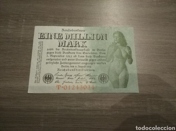 Reprodu&ccedil;&otilde;es notas e moedas: Eine million Mark motivo er&oacute;tico 2