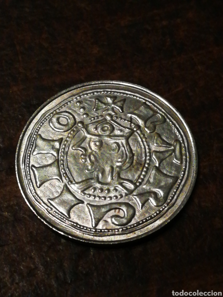 Reprodu&ccedil;&otilde;es notas e moedas: MONEDA CATALANA DINER DE TERN (JAUME I) DE PLATA 22MM.