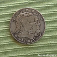 Reproducciones billetes y monedas: MEDIO DOLAR DE PLATA USA 1936 CONMEMORATIVA LONG ISLAND