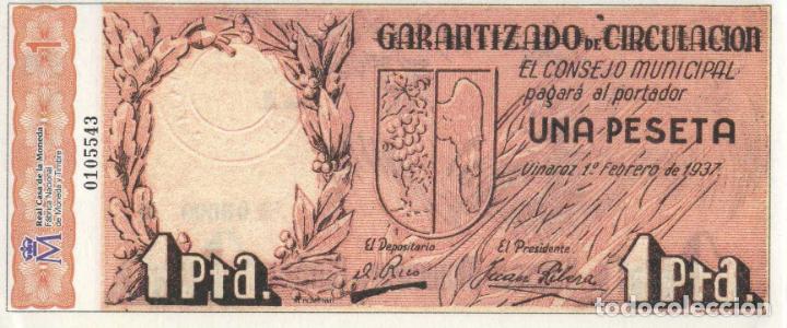 Reprodu&ccedil;&otilde;es notas e moedas: REPRODUCCI&Oacute;N BILLETE 1 PESETA (1936-1938). ALBAIDA. BILL-772