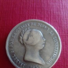 Reproducciones billetes y monedas: PROBABLE COPIA MONEDA DE 20 REALES 1855 ISABEL II