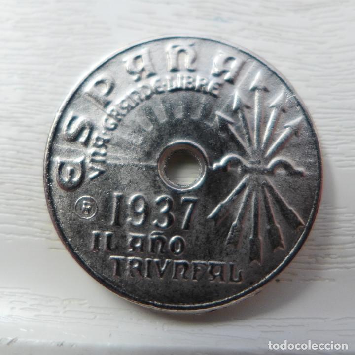 Reproducciones billetes y monedas: MONEDA 25 CENTIMOS 1937 - Foto 2