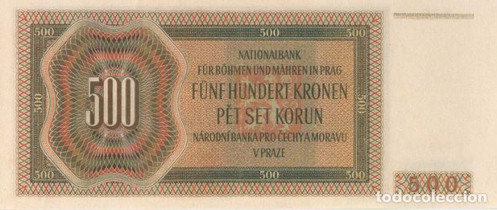 Reproducciones billetes y monedas: REPRODUCCI&Oacute;N BILLETE 500 CORONAS (1942). 75 ANIV II GUERRA MUNDIAL. BILL-852
