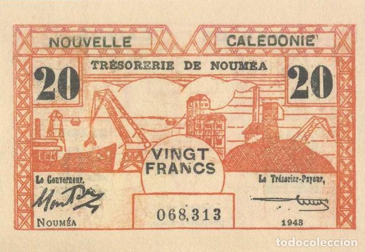 Reproducciones billetes y monedas: REPRODUCCI&Oacute;N BILLETE 20 FRANCOS (1943). ANIV II GUERRA MUNDIAL BILL-859