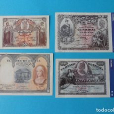 Reproducciones billetes y monedas: FASCIMIL DE BILLETES ESPAÑOLES DE COLECCIONABLE - FICHAS DE BILLETES. Lote 236602185