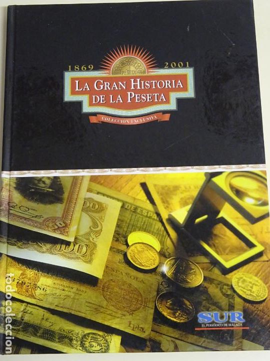 Riproduzioni banconote e monete: COLECCI&Oacute;N COMPLETA REPRODUCCIONES DE 18 MONEDAS Y 90 BILLETES. 1869 2001 HISTORIA PESETA, 650GR