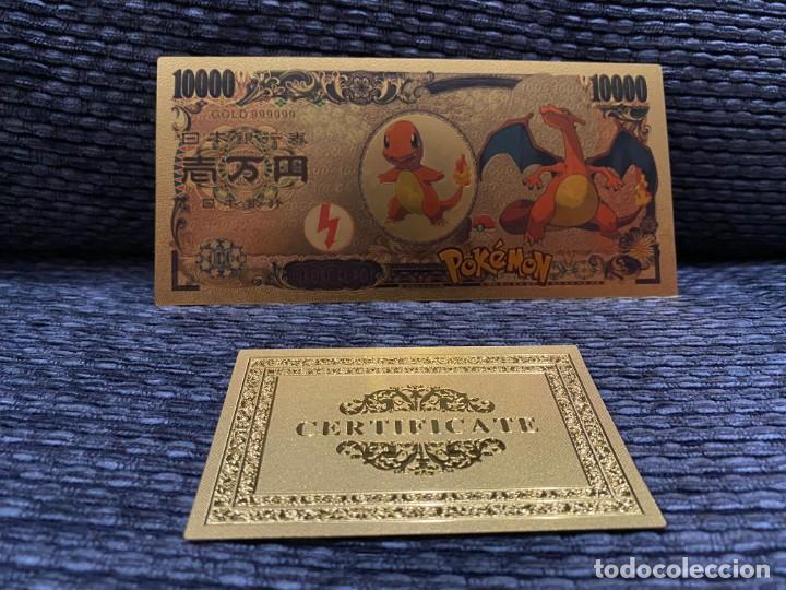 Reprodu&ccedil;&otilde;es notas e moedas: EXCLUSIVO BILLETE DE LA COLECCION DE POKEMON. MODELO: CHARIZARD.