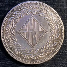 Reproducciones billetes y monedas: MONEDA 5 PESETAS. BARCELONA. 1813. MODELO 418. Lote 267362034