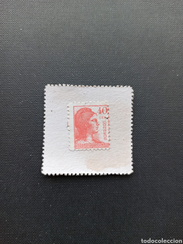 Reproducciones billetes y monedas: CARTON MONEDA RECTANGULAR - TORTOSA - Foto 2