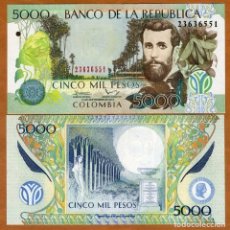 Reproducciones billetes y monedas: COLOMBIA 5000 PESOS 2013 P 452 UNC. Lote 363568925