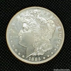 Reproducciones billetes y monedas: ONE DOLLAR MORGAN USA 1885 - BONITA REPRODUCCIÓN - EE.UU.