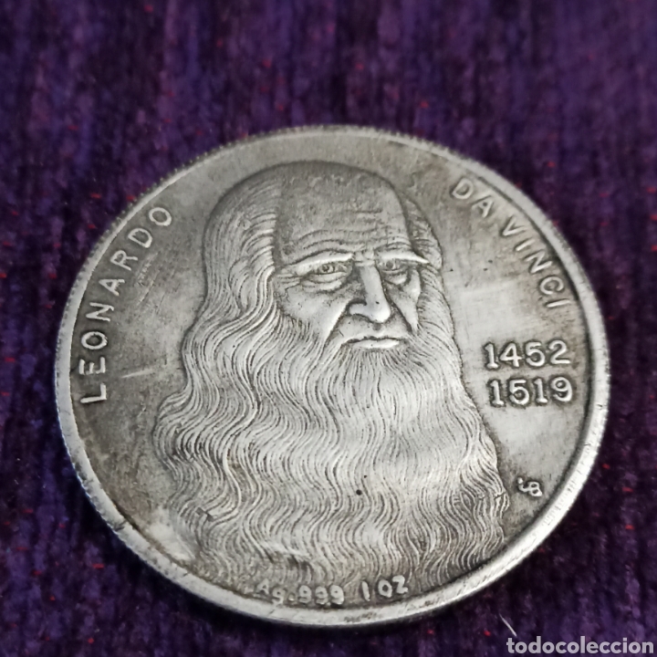 Rara Moneda Oz De Leonardo Da Vinci Y Vendido En Subasta