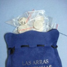 Riproduzioni banconote e monete: ARRAS JUEGO DE 13 PIEZAS LAS ARRAS ASTURIANAS LLEVA GRABADO ARTE PREHISTORICO. Lote 312476048