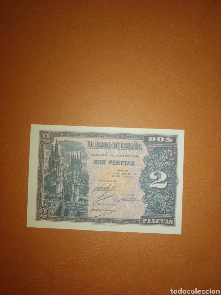 Reproducciones billetes y monedas: Billete 1937 Facsimil - Foto 1
