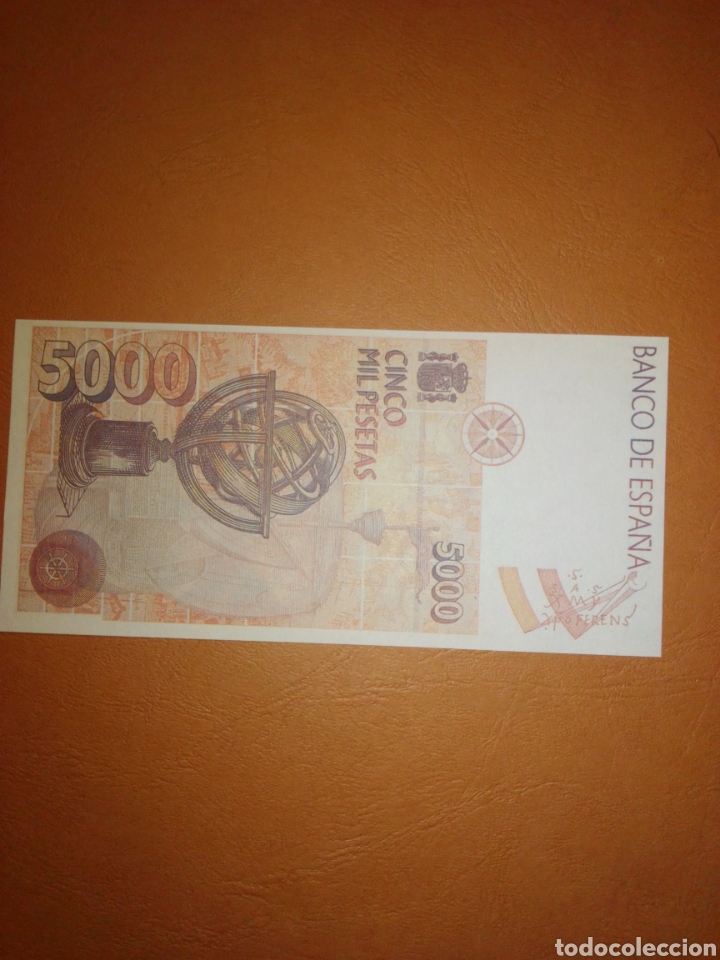 Reproducciones billetes y monedas: Billete 5000 pesetas Facsimil - Foto 2