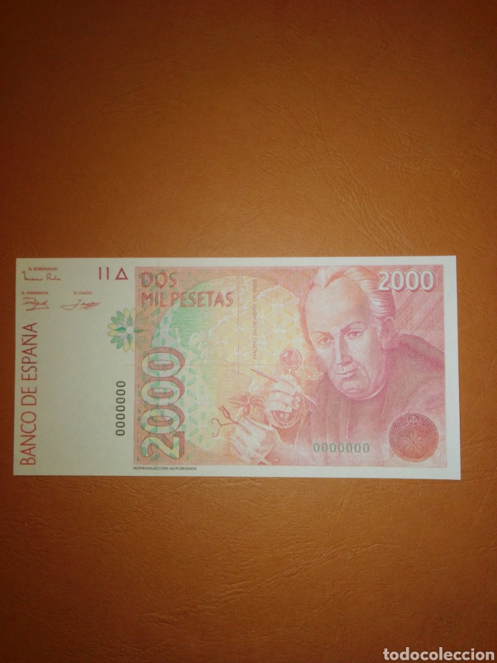 Reproducciones billetes y monedas: Billete 2000 pesetas Facsimil - Foto 1