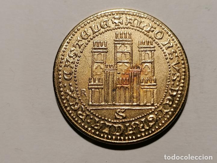 Reproductions Banknotes and Coins: MONEDA ALFONSVS DEI - GRACIA REX - LEGIONIS, DIAMETRO 30 MM