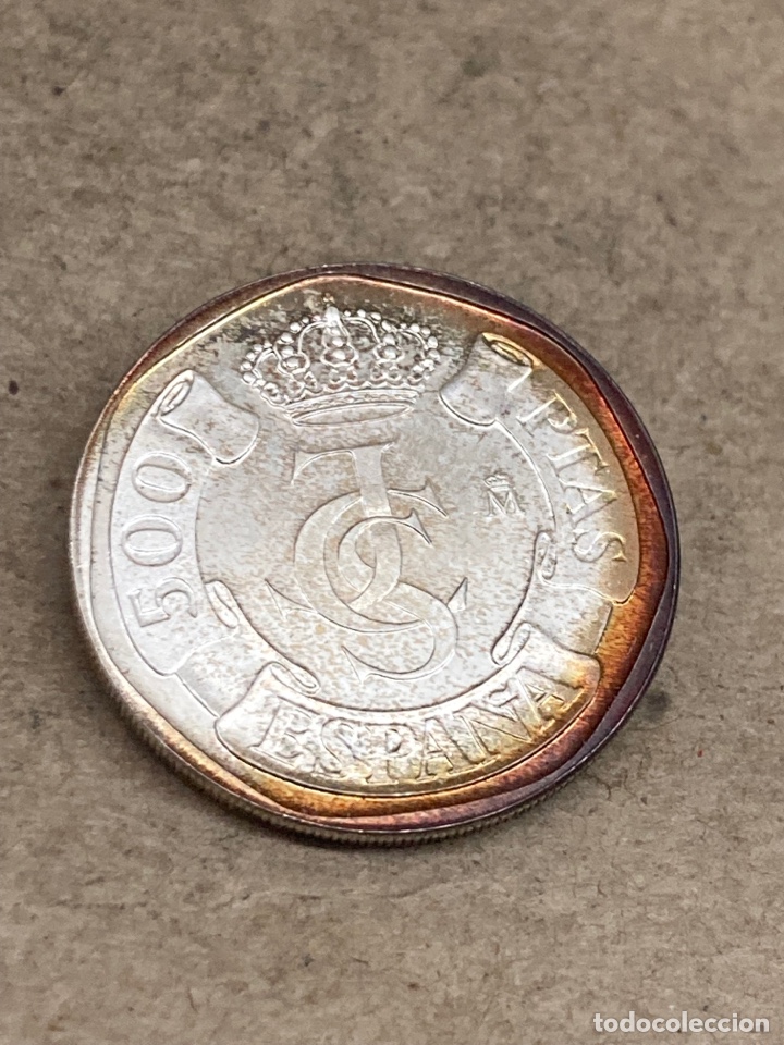 Reproductions billets et monnaies: Prueba numismatica de plata 500 pesetas 1987