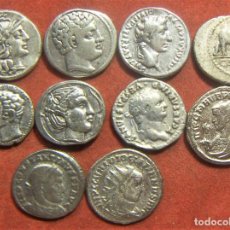 Reproduções notas e moedas: LOTE DE 10 REPRODUCCIONES ROMANAS Y CARTAGINESAS. Lote 322988863