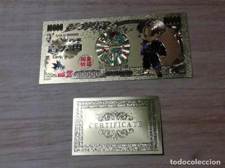 Replikate von Banknoten und M&uuml;nzen: BILLETE PERSONAJE DRAGON BALL Z- ORO