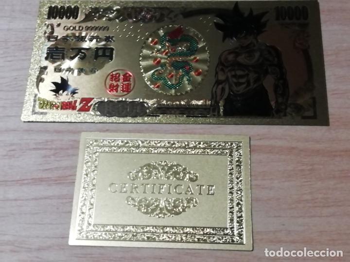 Replikate von Banknoten und M&uuml;nzen: BILLETE PERSONAJE DRAGON BALL Z- ORO