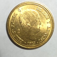Reproducciones billetes y monedas: RÉPLICA MONEDA FERNANDO VII-, BAÑADA EN ORO DE 24 KT CECA REAL CASA DE LA MONEDA. Lote 365865781