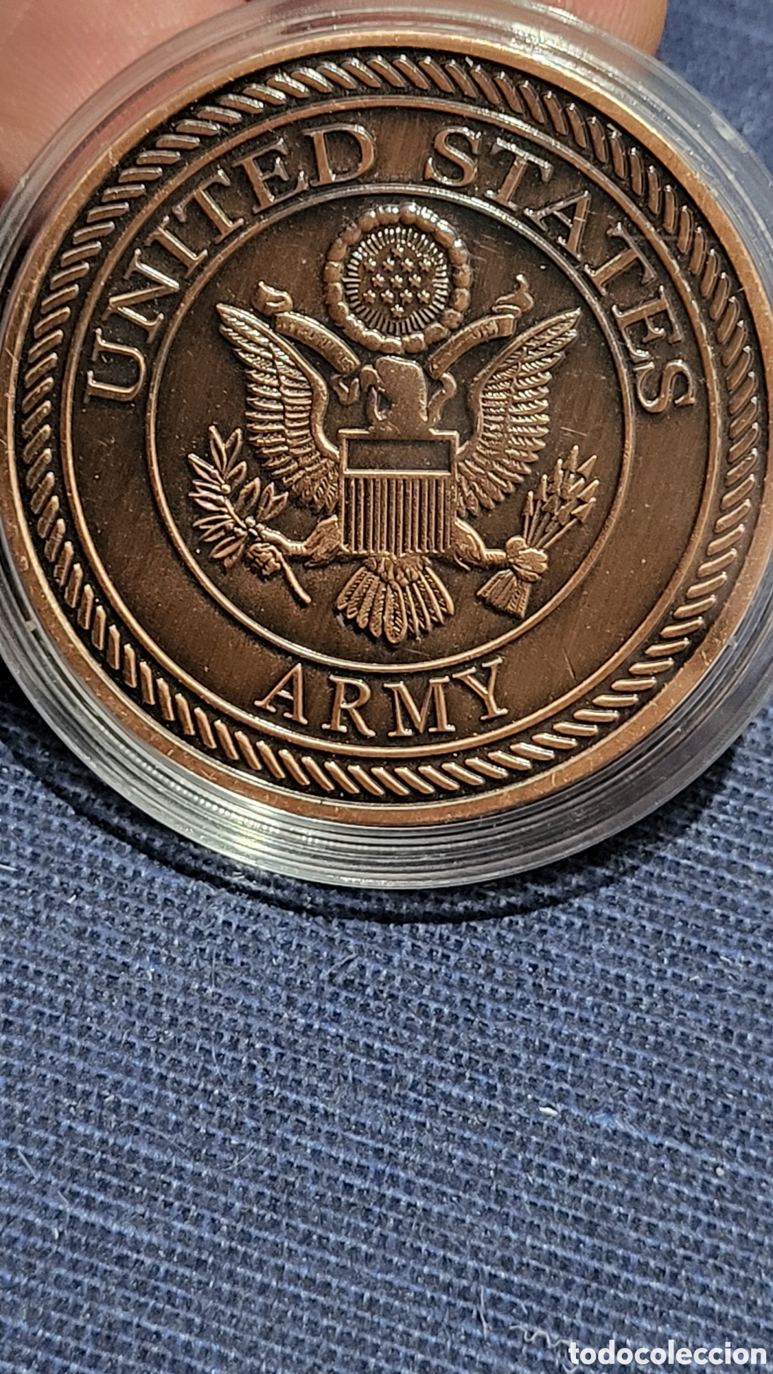 Reproducciones billetes y monedas: Moneda onza Helic&oacute;ptero AH-64 Apache - Foto 2
