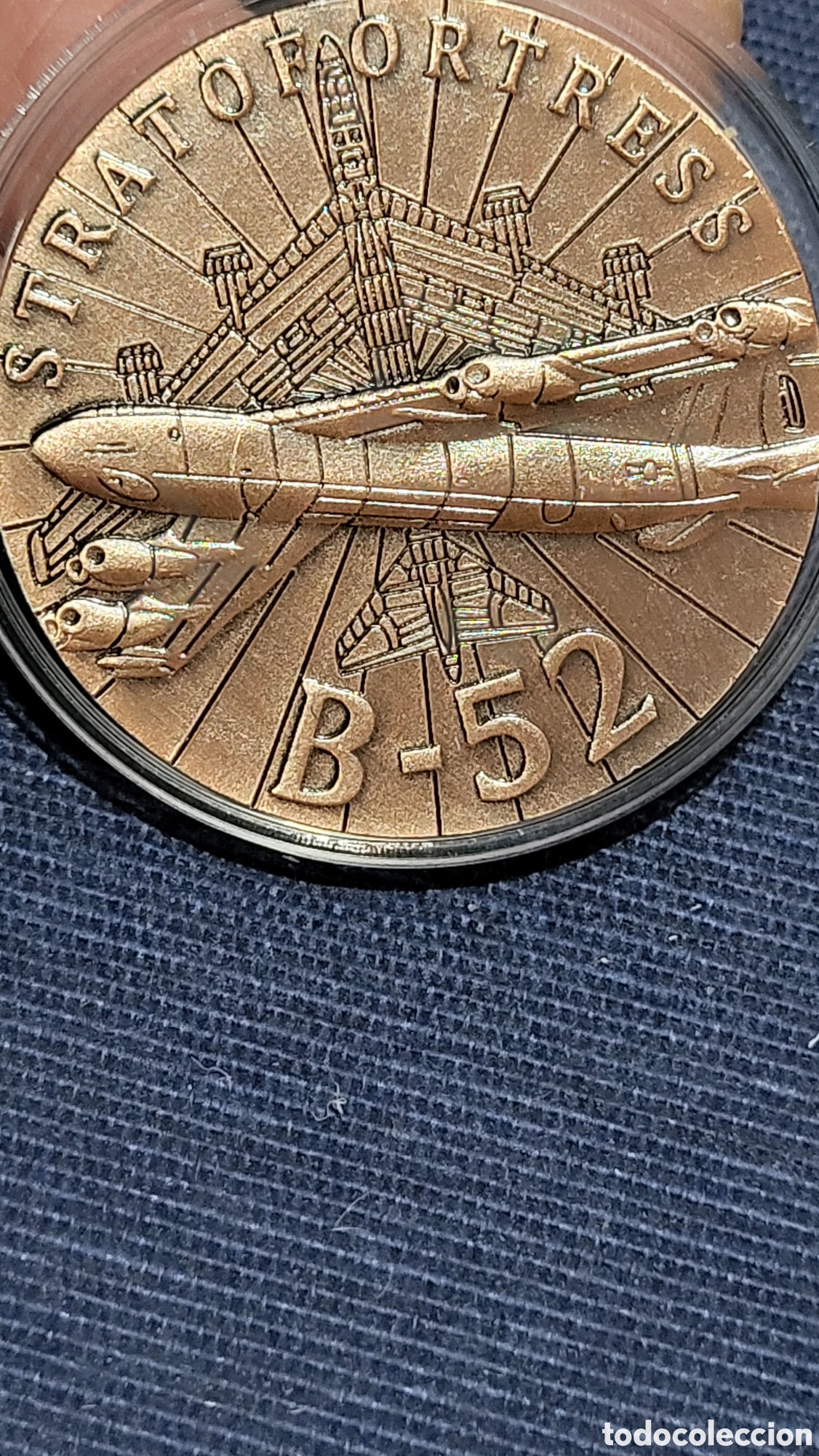 Reproducciones billetes y monedas: Moneda onza avi&oacute;n B-52 - Foto 1