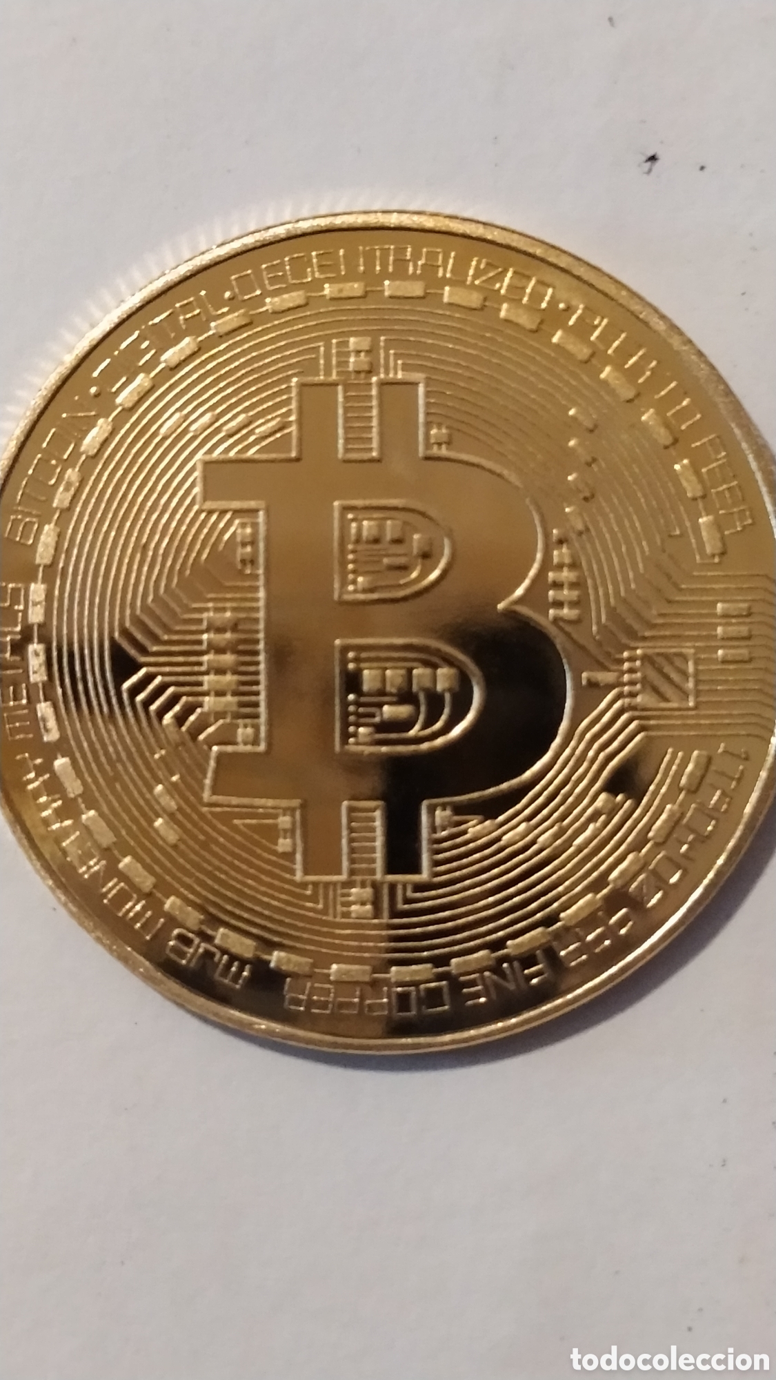 Reproducciones billetes y monedas: Moneda de BICCOIN - Foto 3