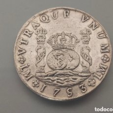 Reproducciones billetes y monedas: BONITA REPRODUCCIÓN MONEDA 8 REALES COLUMNARIOS 1753 FERNANDO VI NO MAGNÉTICA CÁPSULA. Lote 388475759
