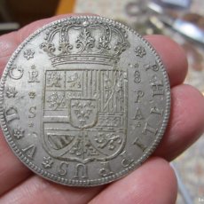 Reproducciones billetes y monedas: MONEDA DE 8 REALES DE FELIPE V DE 1731 (SEVILLA) REPRODUCCIÓN. Lote 391049964