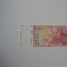 Reproducciones billetes y monedas: BILLETE NUEVO REPLICA 2000 PESETAS. Lote 396556454