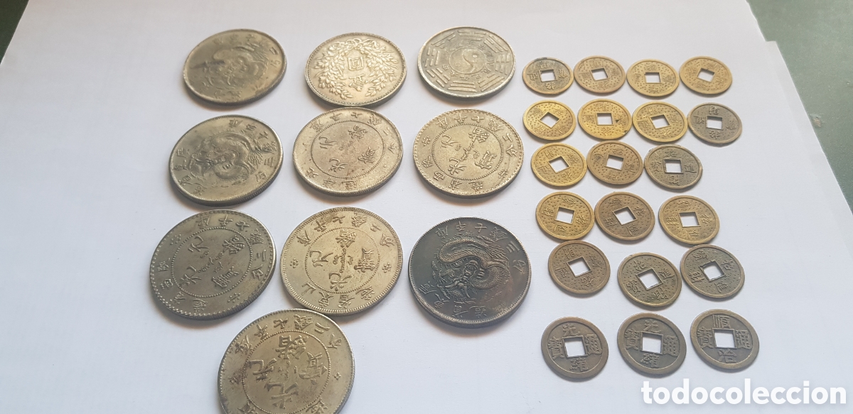 Reproducciones billetes y monedas: Lote de r&eacute;plicas chinas - Foto 5