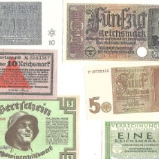 Reproducciones billetes y monedas: 49 BILLETES DE LOS PAISES QUE INTERVINIERON EN LA II GUERRA MUNDIAL VER FOTOS